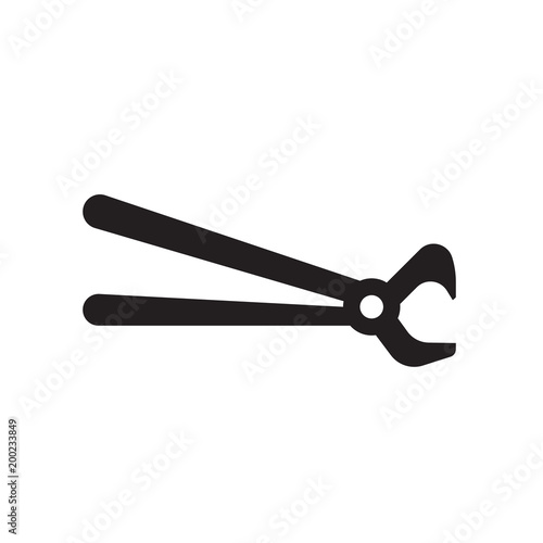 nippers icon isolated on white background