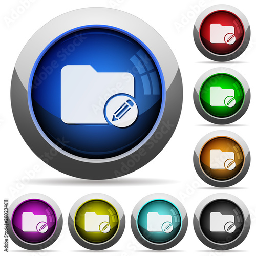 Edit directory round glossy buttons