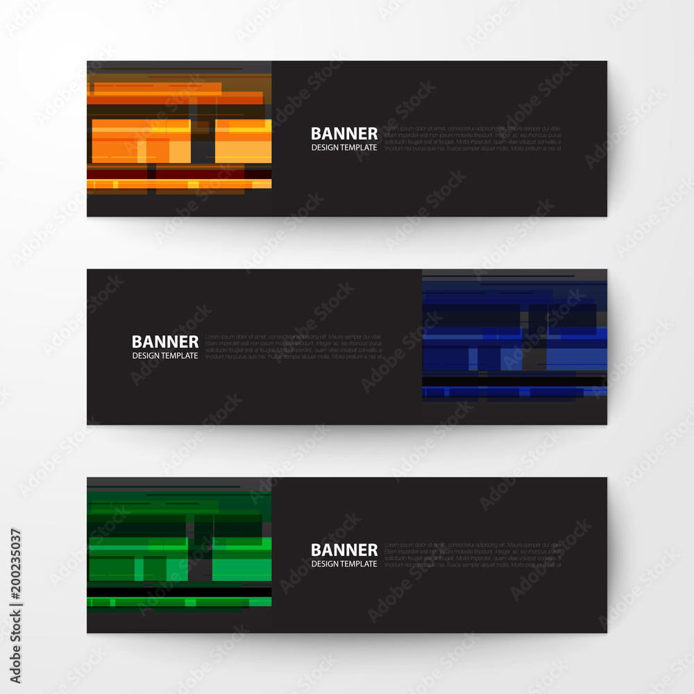 banners web design template abstract vector background banners web design template abstract vector background