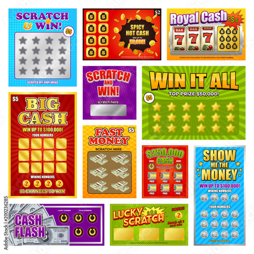 Scratch Win Cards Set