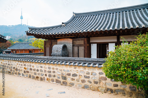 Namsangol Hanok Village, Korean traditional house in Seoul, Korea