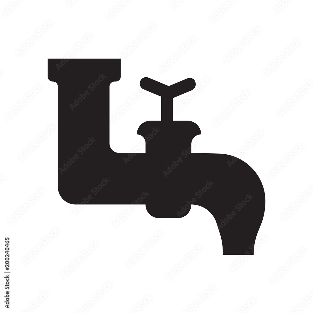 faucet icon isolated on white background faucet icon isolated on white background