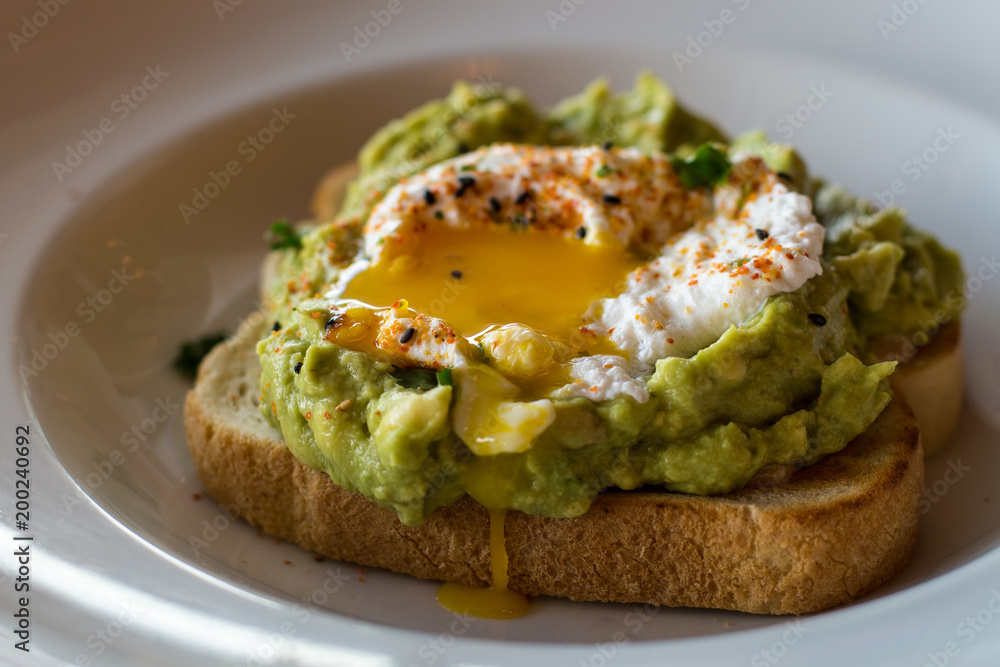 avocado toast with poached egg avocado toast with poached egg