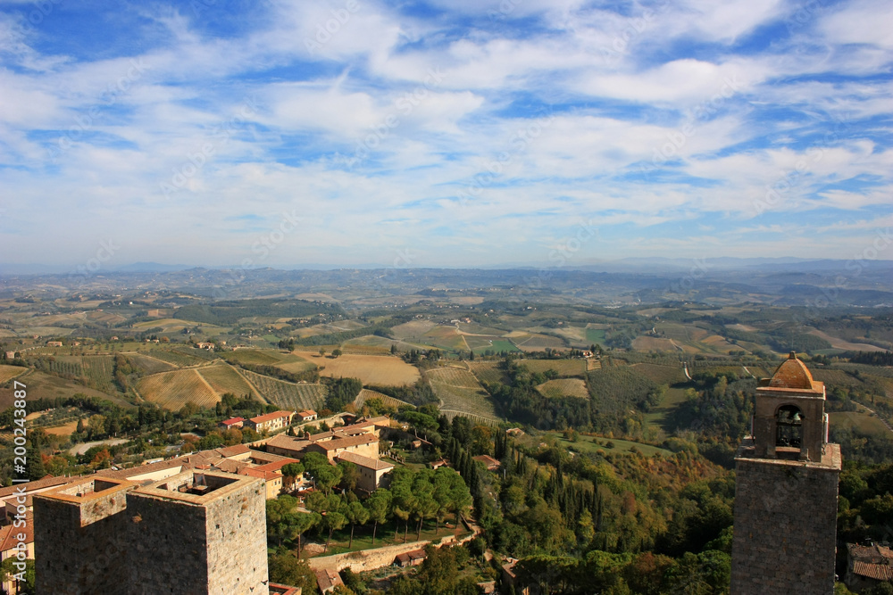 The Italian city of San Gimignano