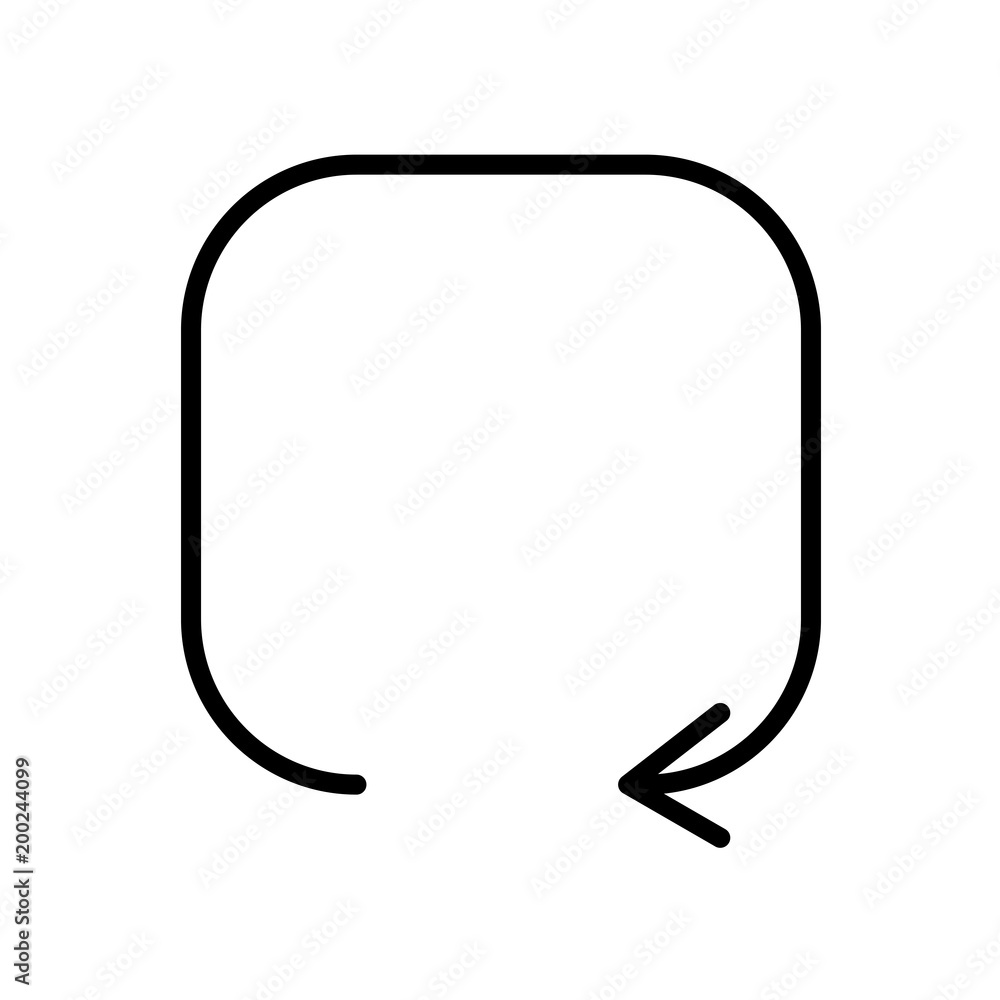 Update arrow icon isolated on white background Update arrow icon isolated on white background