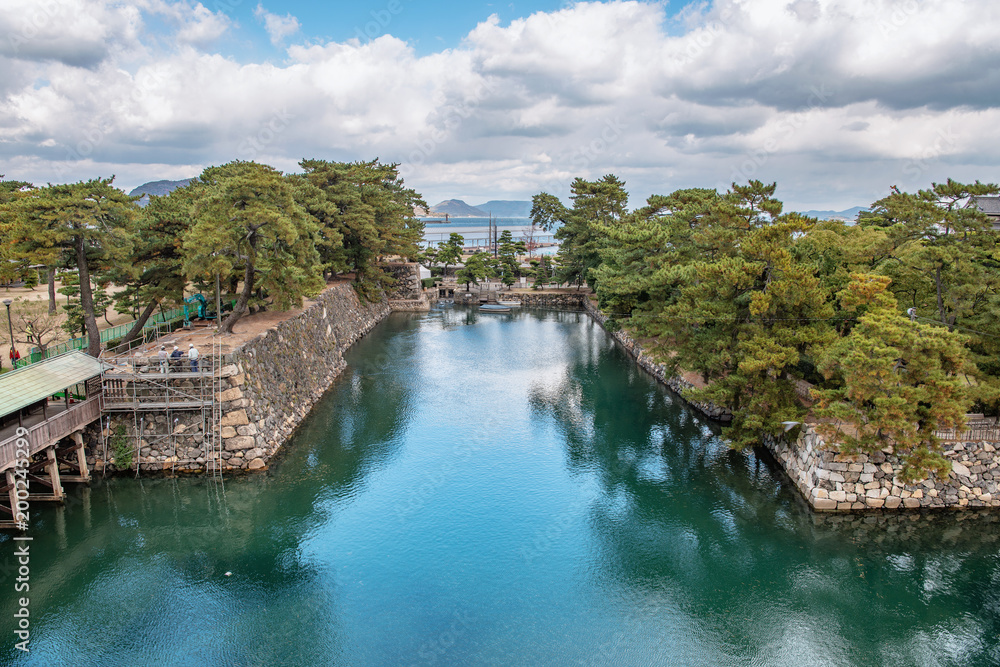 玉藻公園 高松城の風景