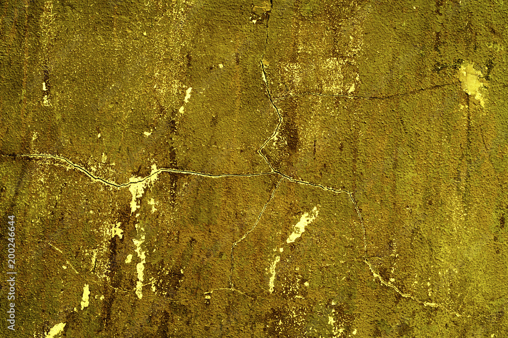 Naklejka premium Wall fragment with scratches and cracks