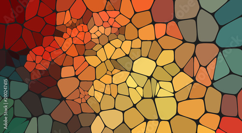 Colorful voronoi abstract 2D geometric background