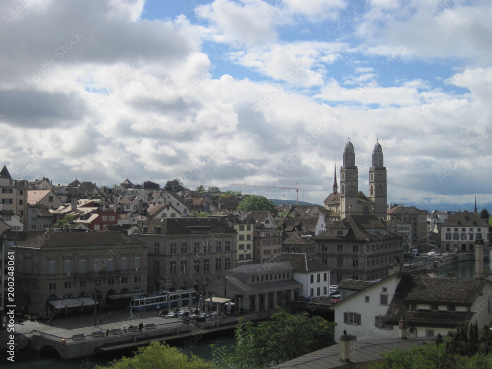 Obraz premium Beautiful scenery of Switzerland - Zurich -