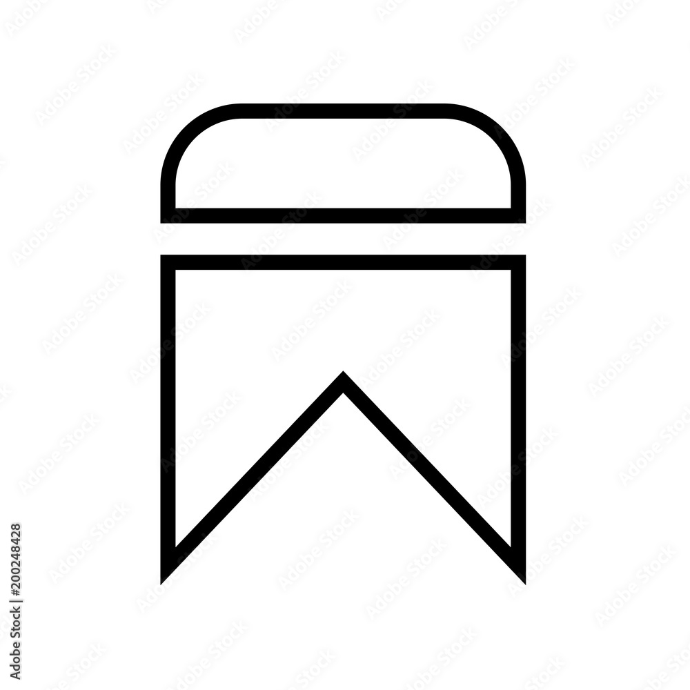 Bookmark icon isolated on white background Bookmark icon isolated on white background
