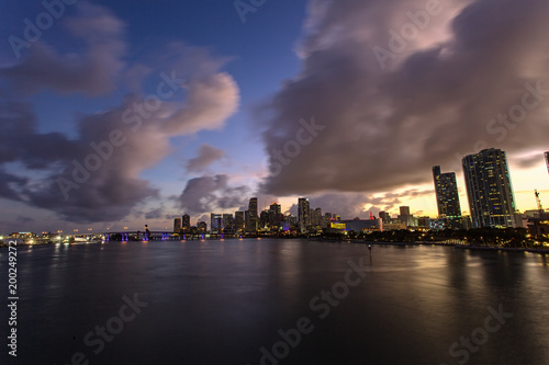 Cityscape of Miami DownTown  Florida  USA.