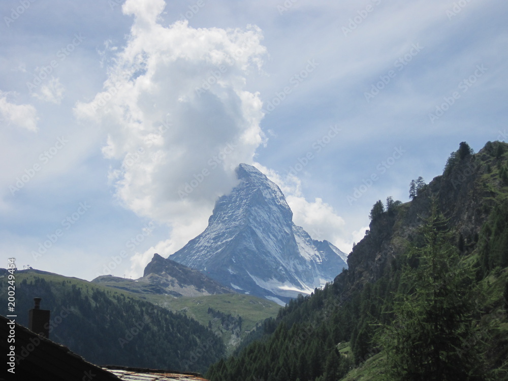 Fototapeta premium Beautiful scenery of Switzerland - Zermatt -