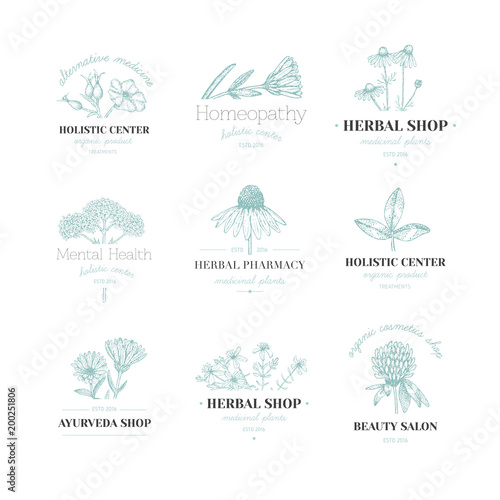 Herbal logos.
