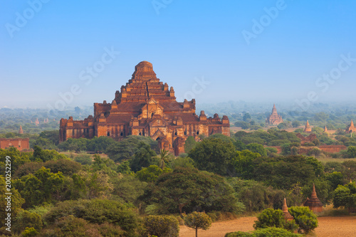 Dhammayangyi Temple largest of all the buddhist temples in Old Bagan  Myanmar
