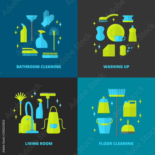 Cleaning icons.