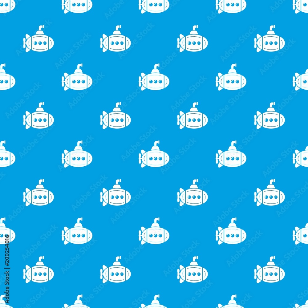 Big bathyscaphe pattern vector seamless blue Big bathyscaphe pattern vector seamless blue