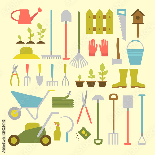 Gardening tools.