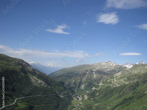 Beautiful scenery of Switzerland - Furka Pass -