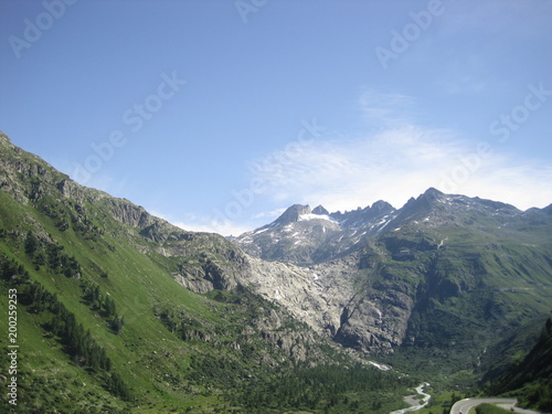 Beautiful scenery of Switzerland - Furka Pass -