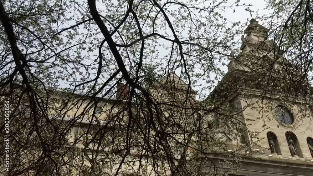 Lviv city architecture in the spring season Lviv city architecture in the spring season