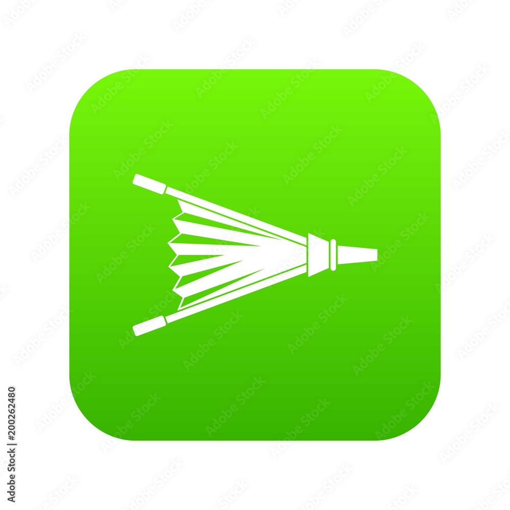 Fire bellows icon digital green Fire bellows icon digital green