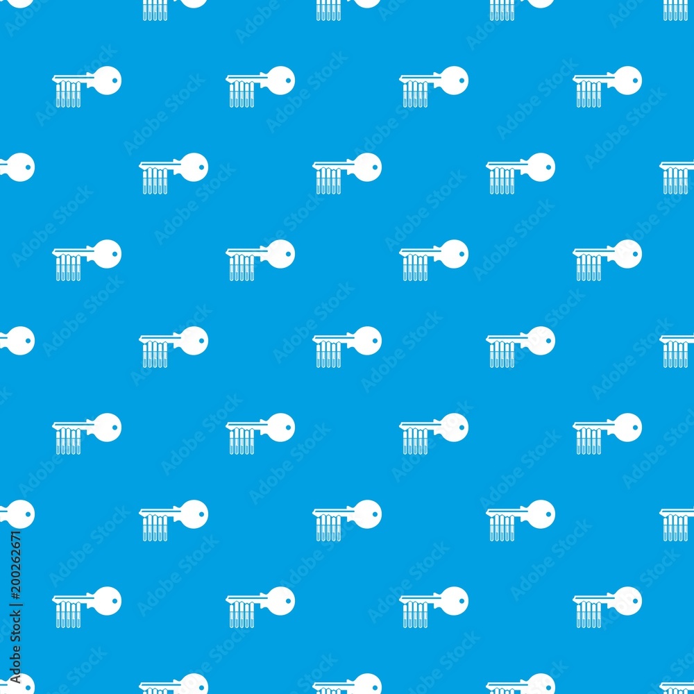 Magnetic key pattern vector seamless blue Magnetic key pattern vector seamless blue