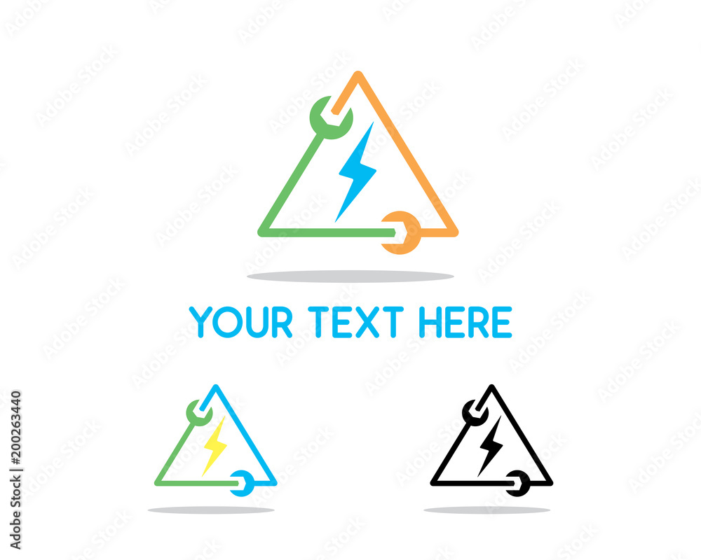 electric service design illustration, simple design logo, designed for brand identity electric service design illustration, simple design logo, designed for brand identity