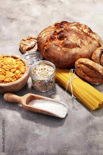 whole grain products with complex carbohydrates