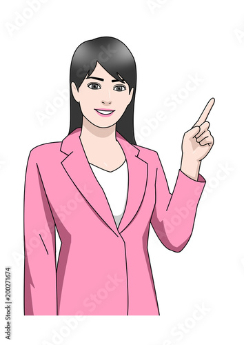 ビジネス アジア 女性 スーツ ピンク こっち 左手 指差し Stock イラスト Adobe Stock ビジネス アジア 女性 スーツ ピンク こっち 左手 指差し Stock イラスト Adobe Stock