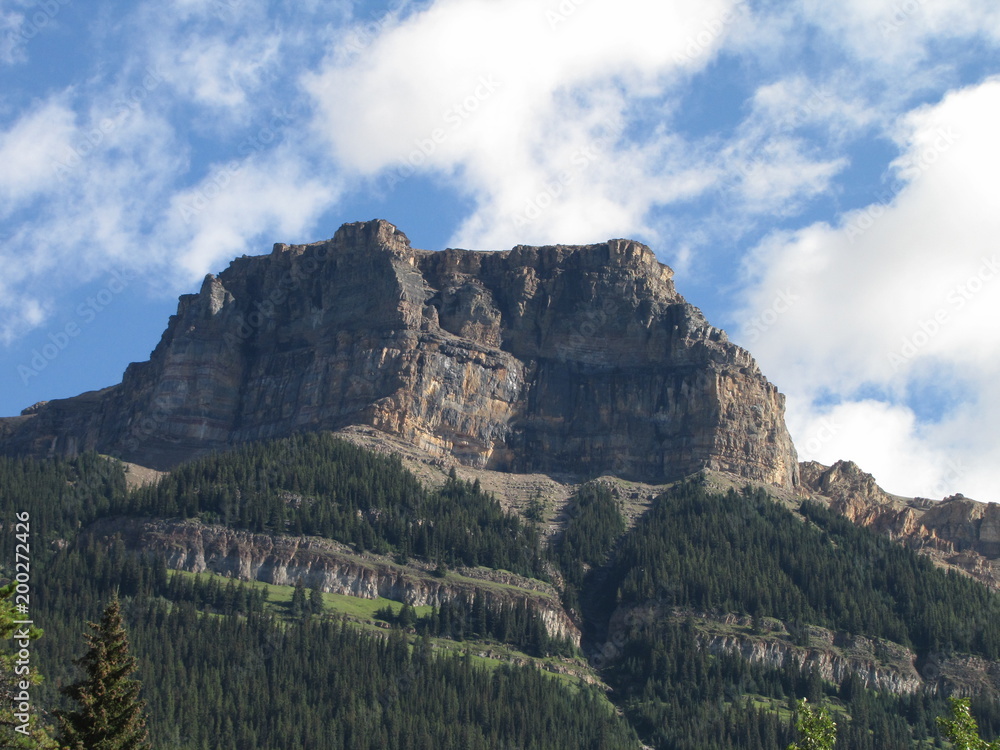 Rocky Peak By The Icefields Parkway, Jasper National Park, Alberta Rocky Peak By The Icefields Parkway, Jasper National Park, Alberta