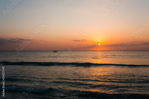 Sonnenuntergang in der Karibik auf der Jamaika