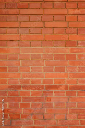 Brick wall as background.