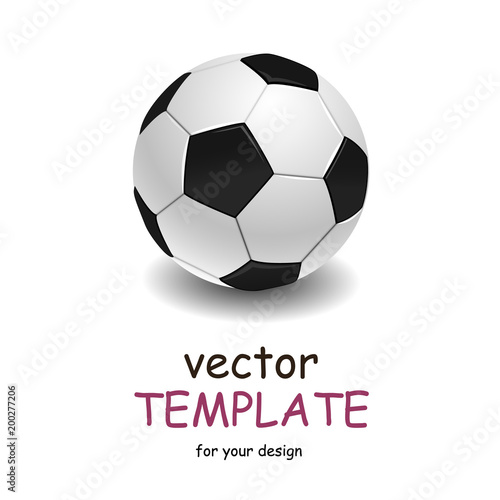 Soccer ball over white background