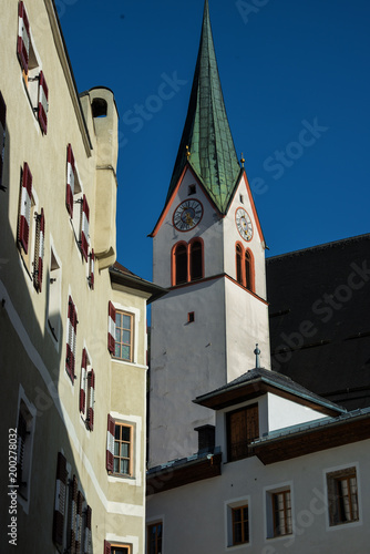 Altstadt von Rattenberg mit Kirchturm
