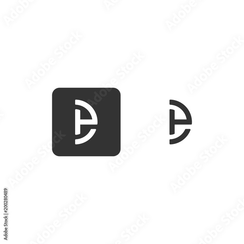 Letter DH logo icon monogram