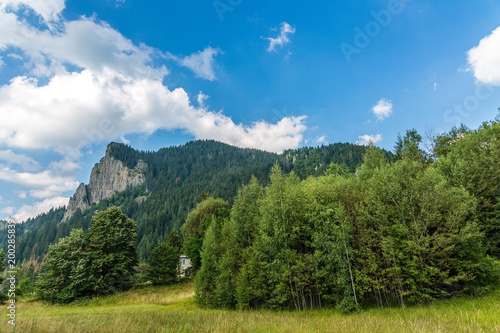 Landscape with clouds in the sky