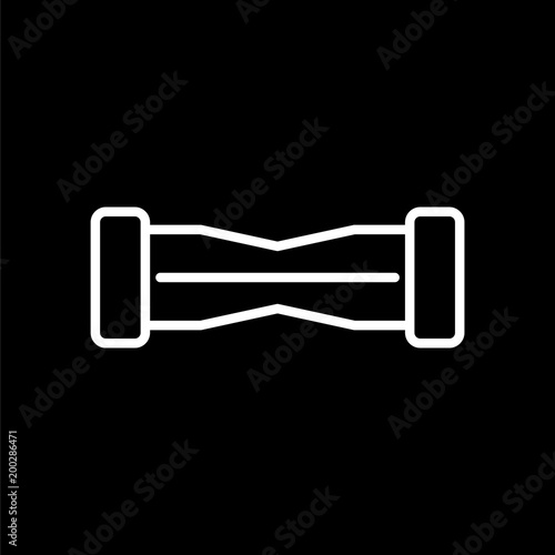 Hoverboard icon simple flat style vector illustration