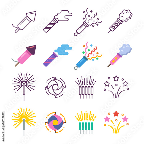 Festival dynamite, party fireworks, festive spark, holiday pyrotechnic