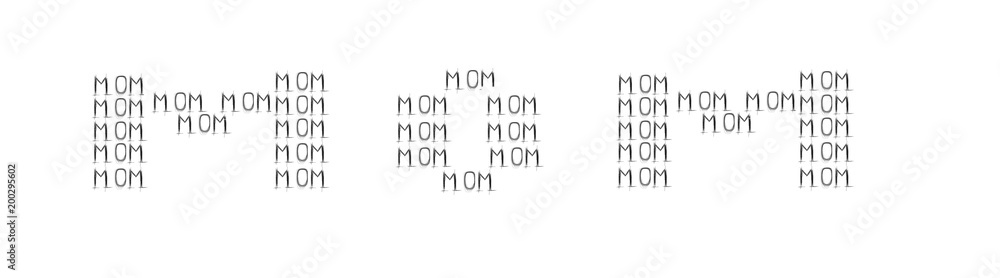 The word mother in English of many words mother The word mother in English of many words mother