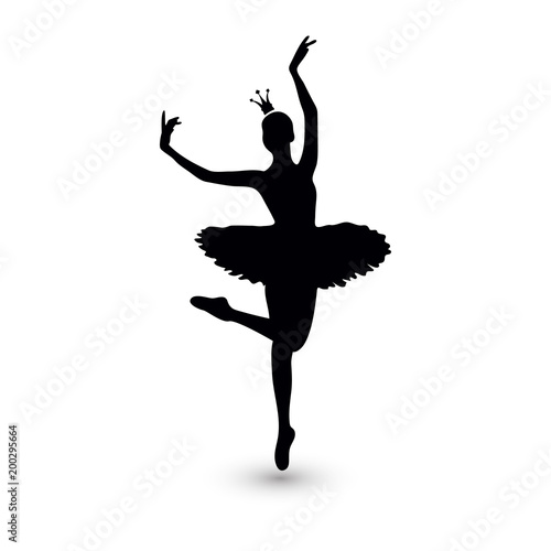 Vector Illustration. Ballerina icon