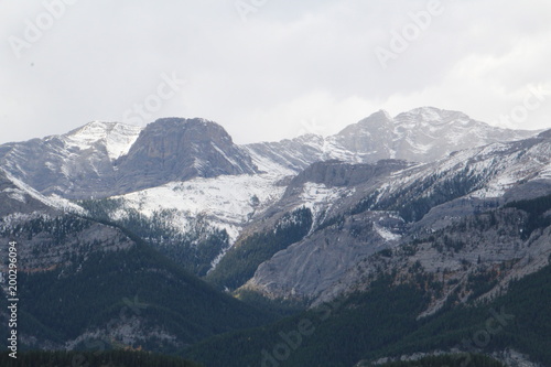 Peaks By Barrier Lake, Kananaskis Country, Alberta