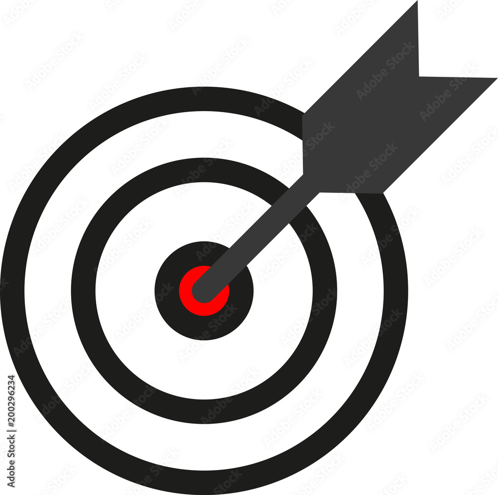 Icon Arrow at the target - Vector Icon Arrow at the target - Vector
