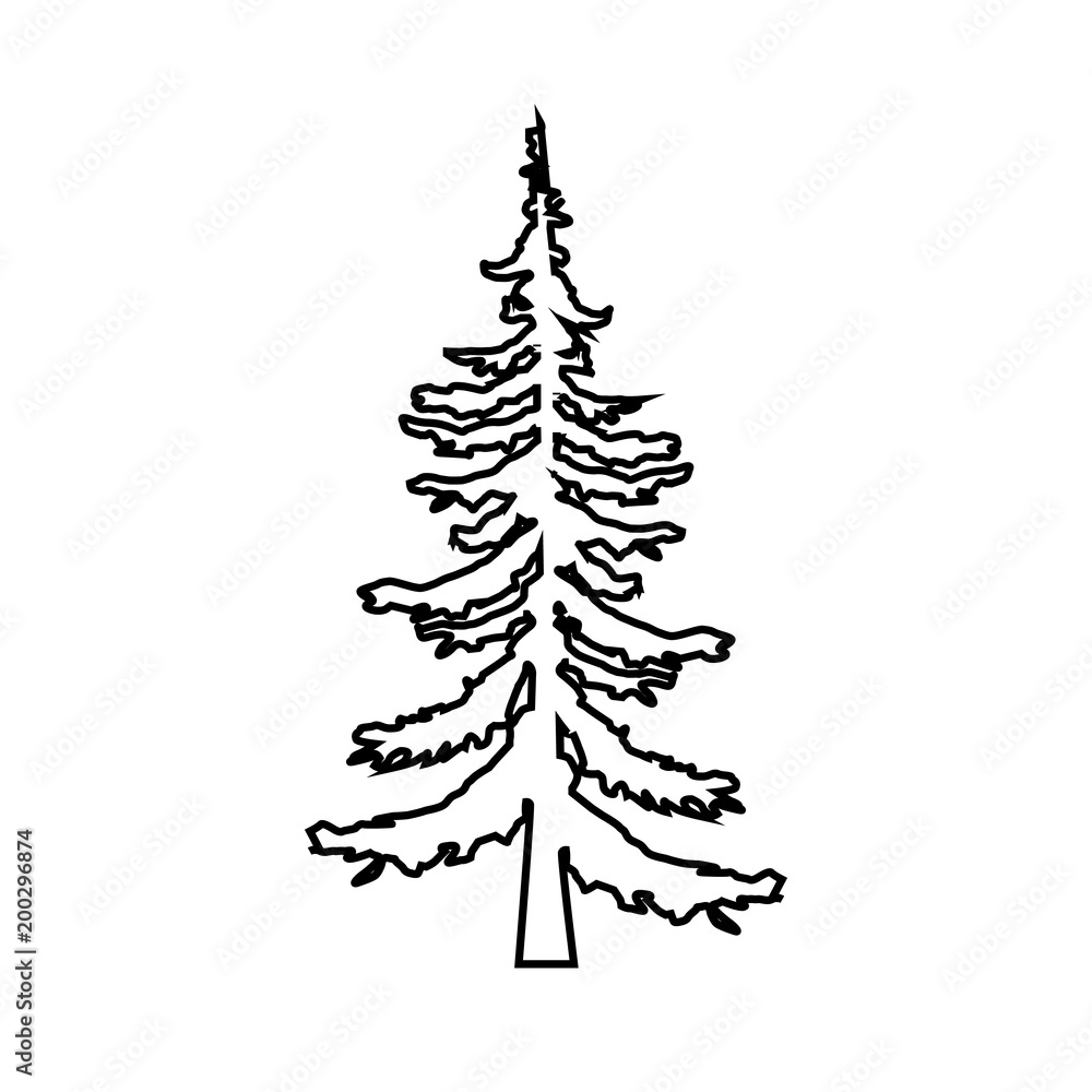 fir-tree . pine tree line icon, outline vector sign, linear style pictogram isolated on white. Symbol, logo illustration. Editable stroke EPS fir-tree . pine tree line icon, outline vector sign, linear style pictogram isolated on white. Symbol, logo illustration. Editable stroke EPS