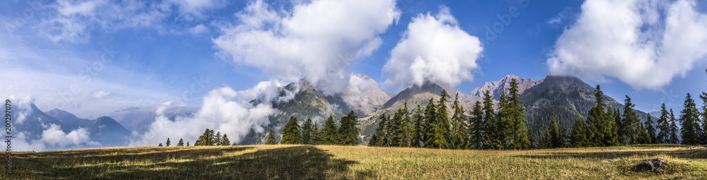 cloud on the wood near Mont Blanc cloud on the wood near Mont Blanc