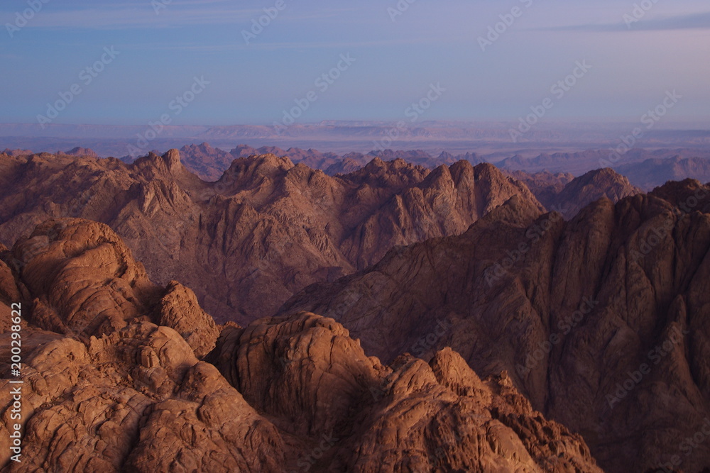Egypt. Sunrise on Mount Moses
