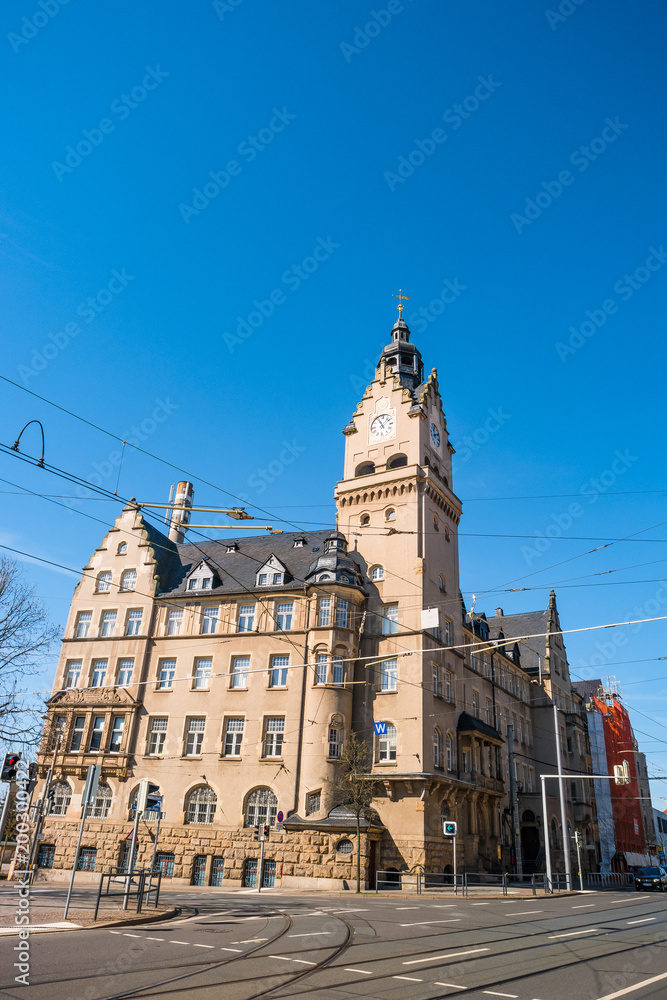 City Hall called Rathaus Wahren in Leipzig, Germany
