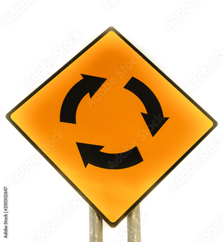 Free Download Irish roundabout road sign. - GFXLoad