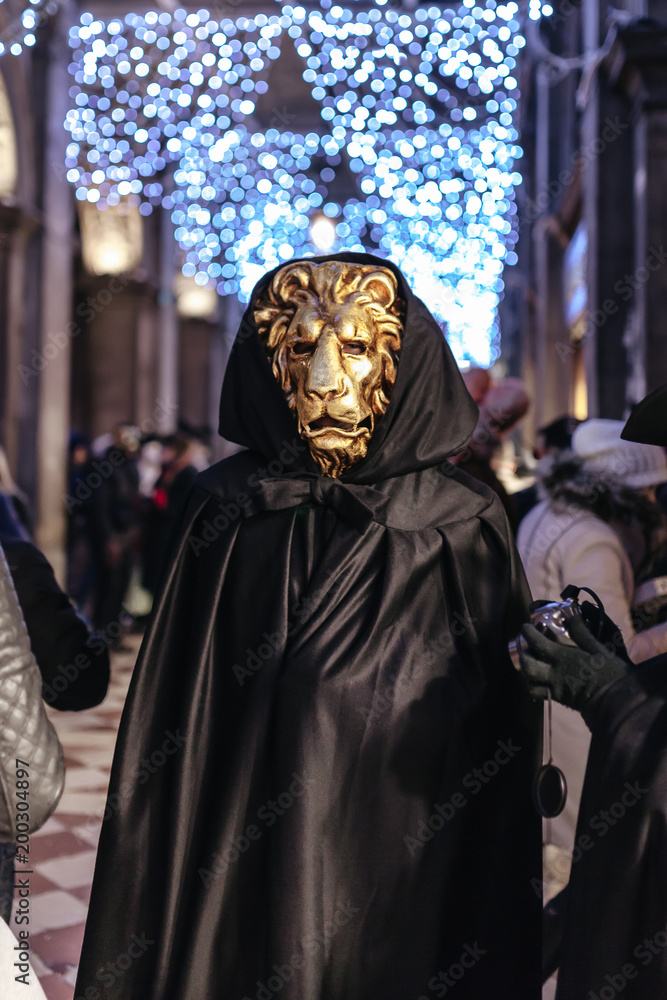 Naklejka premium carnival costume in Venice, Italy