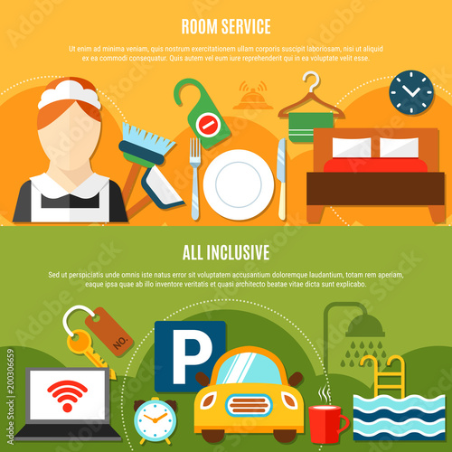 Hotel Service Horizontal Banners