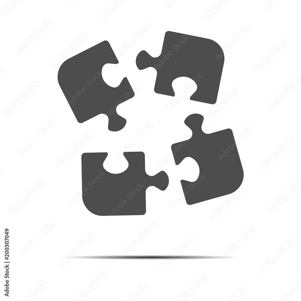 black puzzles icon isolated on white background black puzzles icon isolated on white background